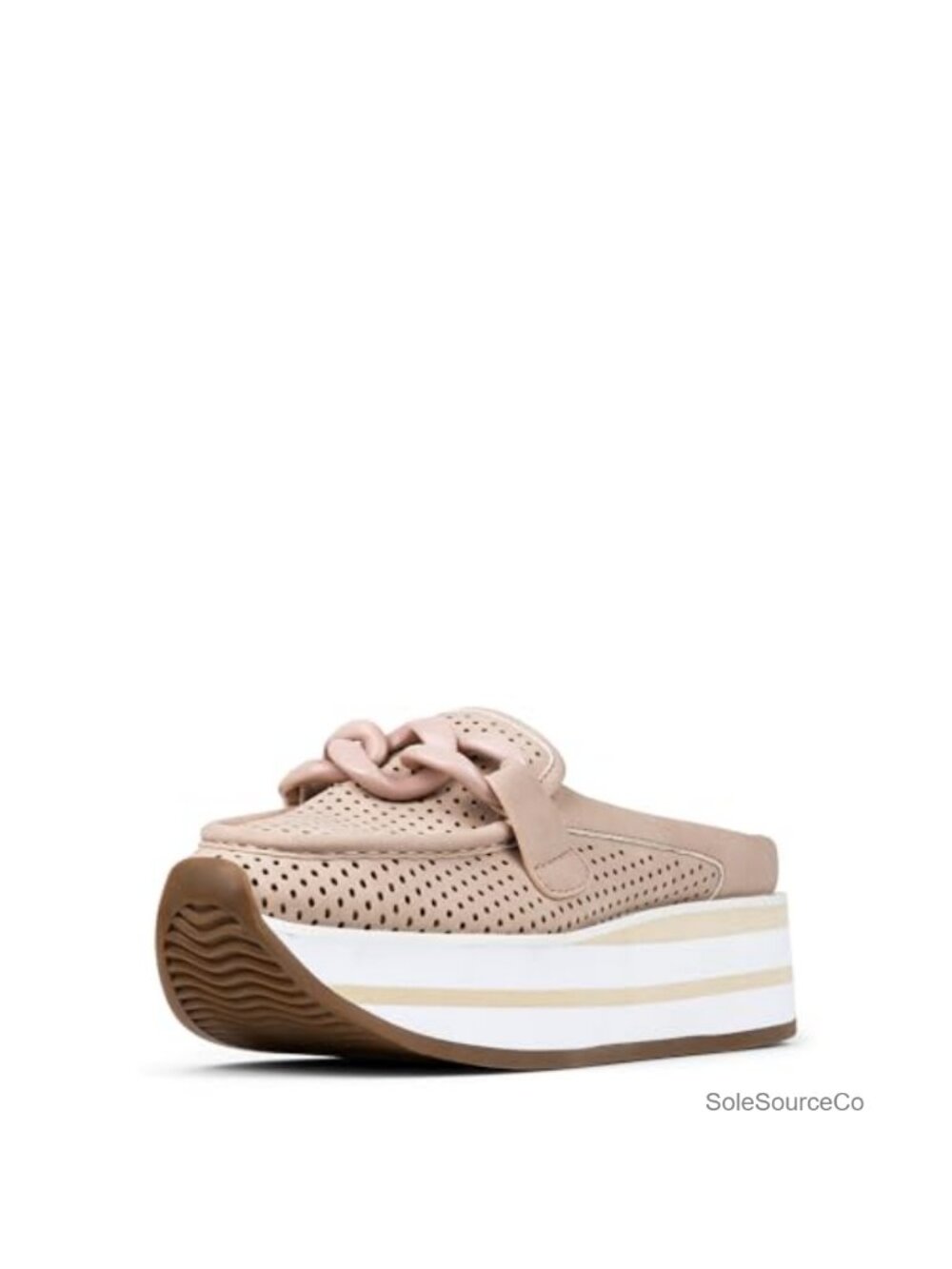 Man-Made Suede Chain Ornament Memory Foam Loafers